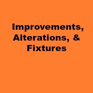 Retail Space Leasehold Improvements, Alterations, & Fixtures